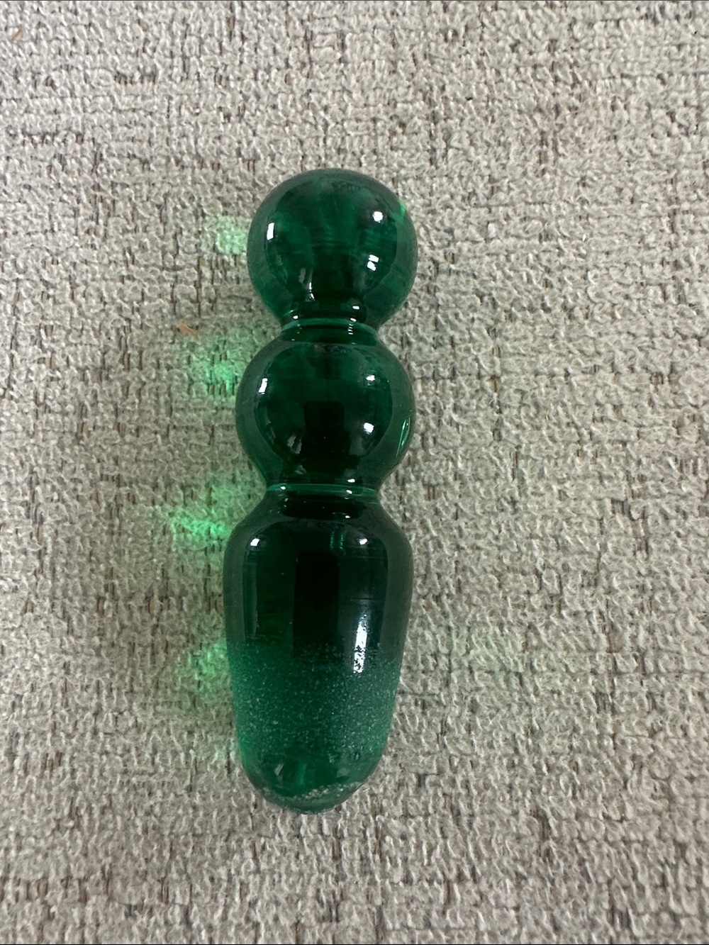 MCM Empoli Style Emerald Green Glass Bottle Stopper